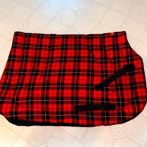 English Red/Black Plaid Saddle Pad